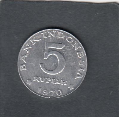 Beschrijving: 5 Rupiah  BIRD 